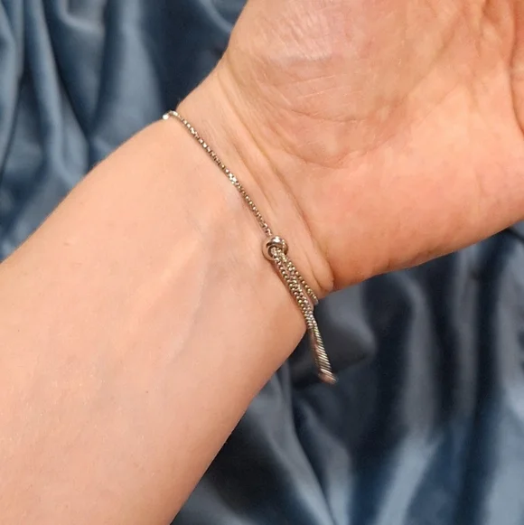 Sterling Silver Opal Slider Bracelet – P☆M 925 Adjustable Bolo Style - Picture 3 of 9